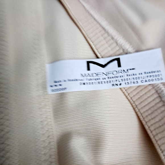 Maidenform Self Expressions Women's High Waist Thigh Slimmer Shapewear Beige SzM - Picture 9 of 12